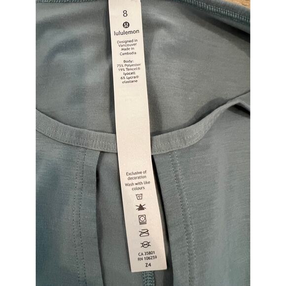 Lululemon Round Trip Short Sleeve Cut Out Keyhole Faux Wrap Top 8 - Picture 5 of 5